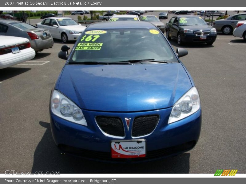 Electric Blue Metallic / Ebony 2007 Pontiac G6 Sedan