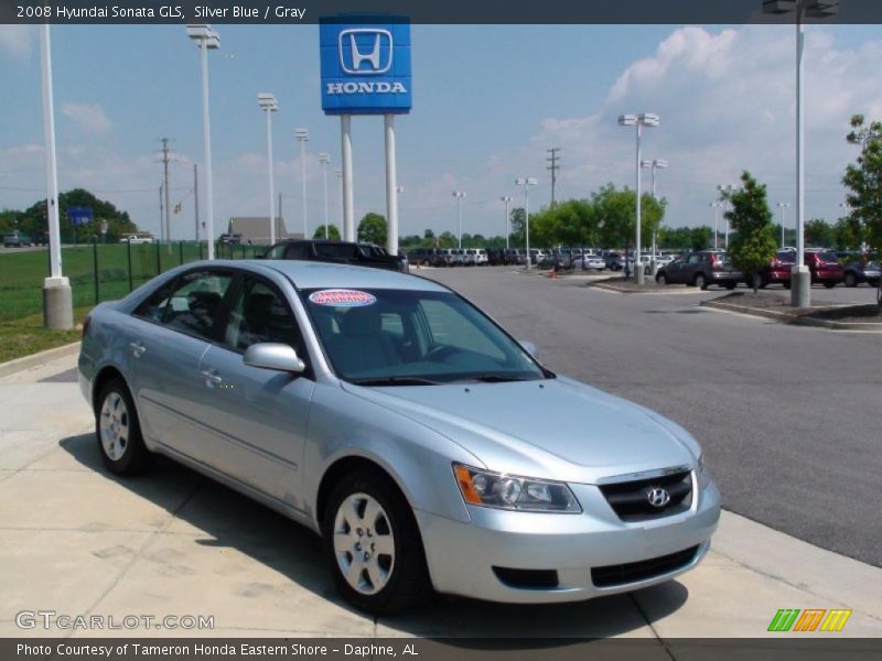 Silver Blue / Gray 2008 Hyundai Sonata GLS
