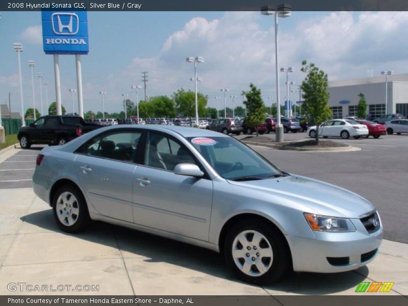 Silver Blue / Gray 2008 Hyundai Sonata GLS