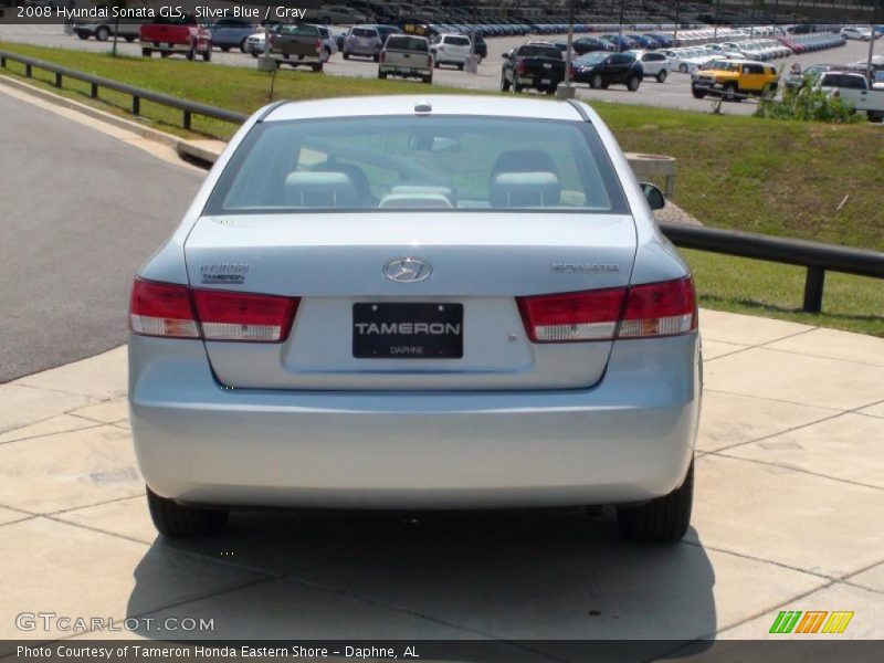 Silver Blue / Gray 2008 Hyundai Sonata GLS