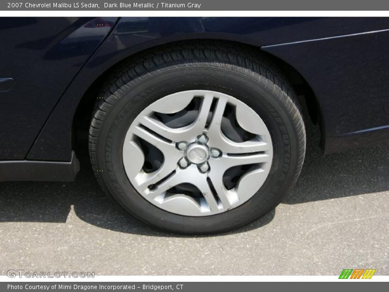 Dark Blue Metallic / Titanium Gray 2007 Chevrolet Malibu LS Sedan