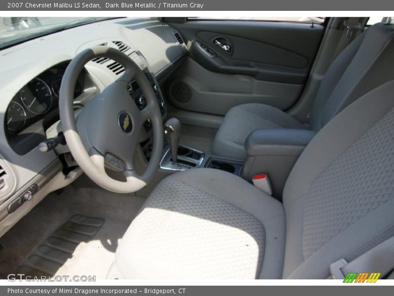 Dark Blue Metallic / Titanium Gray 2007 Chevrolet Malibu LS Sedan
