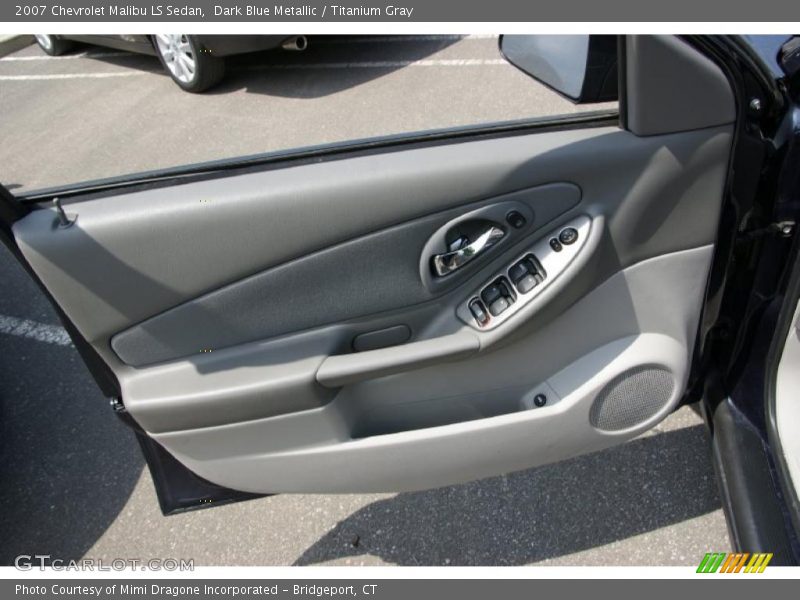 Dark Blue Metallic / Titanium Gray 2007 Chevrolet Malibu LS Sedan