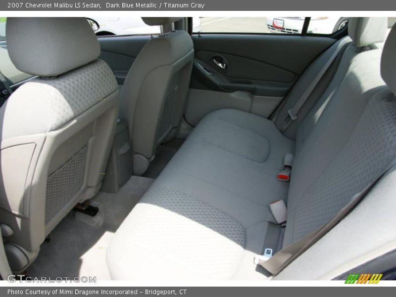 Dark Blue Metallic / Titanium Gray 2007 Chevrolet Malibu LS Sedan