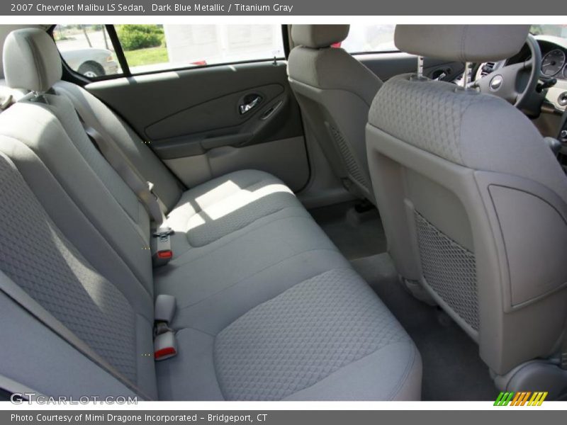 Dark Blue Metallic / Titanium Gray 2007 Chevrolet Malibu LS Sedan