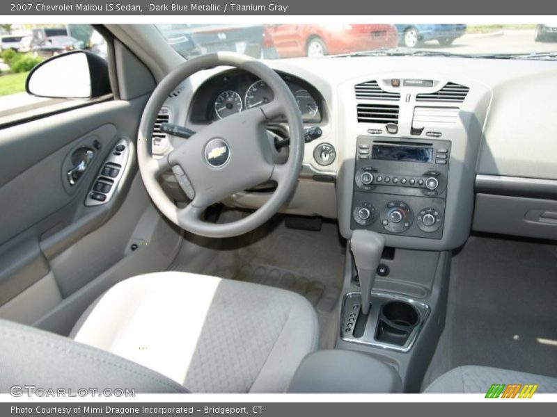 Dark Blue Metallic / Titanium Gray 2007 Chevrolet Malibu LS Sedan