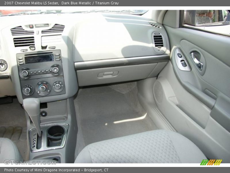 Dark Blue Metallic / Titanium Gray 2007 Chevrolet Malibu LS Sedan
