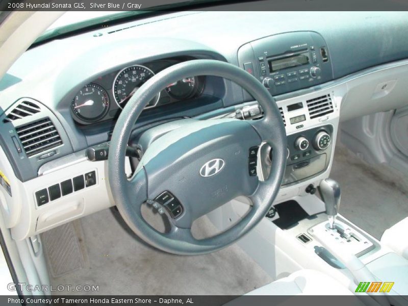 Silver Blue / Gray 2008 Hyundai Sonata GLS