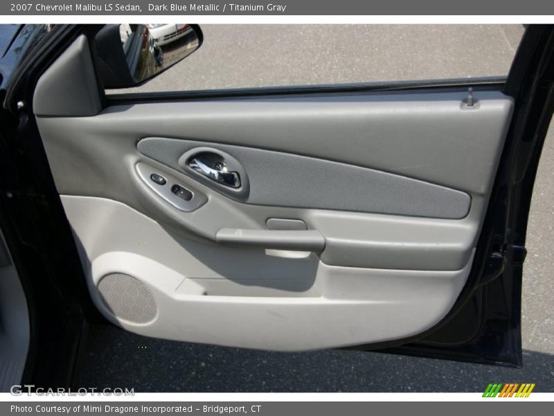 Dark Blue Metallic / Titanium Gray 2007 Chevrolet Malibu LS Sedan