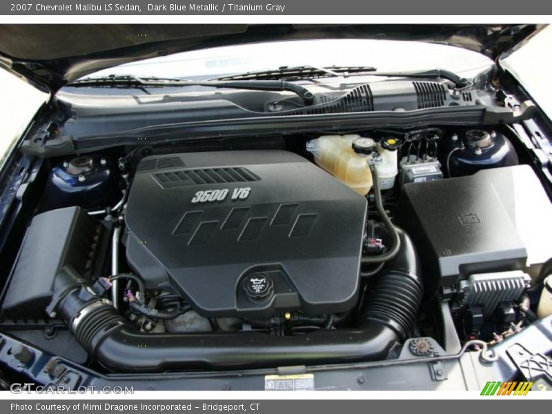 Dark Blue Metallic / Titanium Gray 2007 Chevrolet Malibu LS Sedan