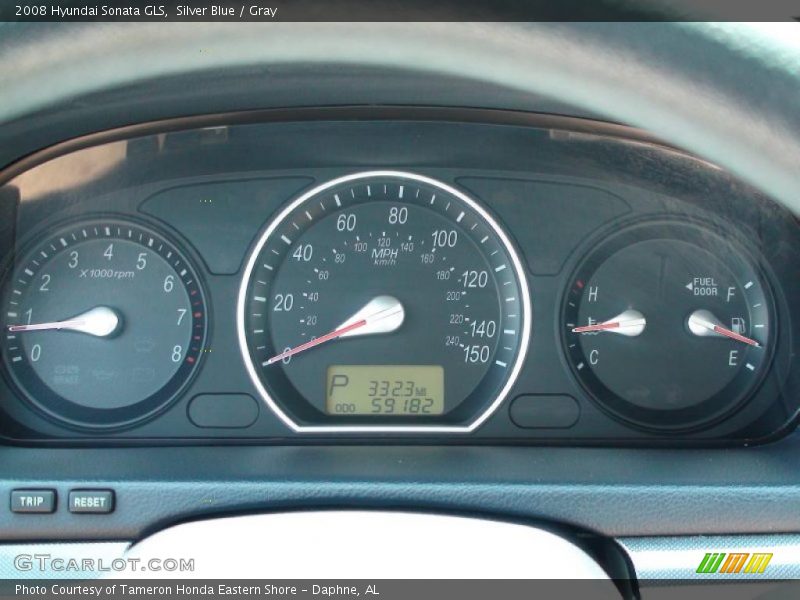 Silver Blue / Gray 2008 Hyundai Sonata GLS