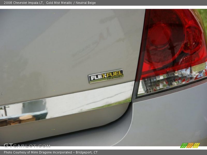 Gold Mist Metallic / Neutral Beige 2008 Chevrolet Impala LT