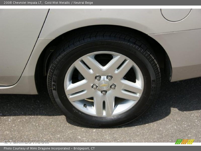 Gold Mist Metallic / Neutral Beige 2008 Chevrolet Impala LT