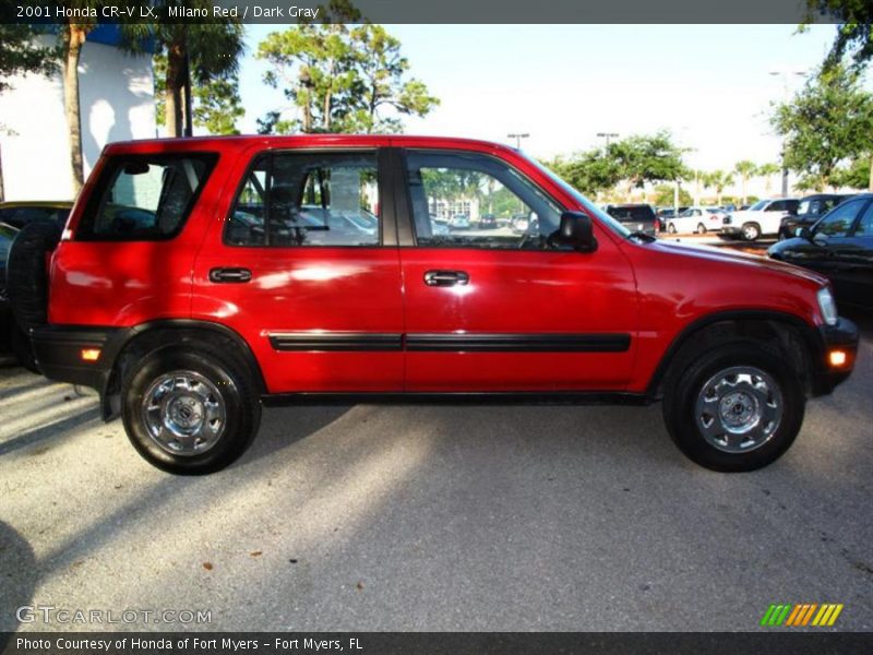 Milano Red / Dark Gray 2001 Honda CR-V LX