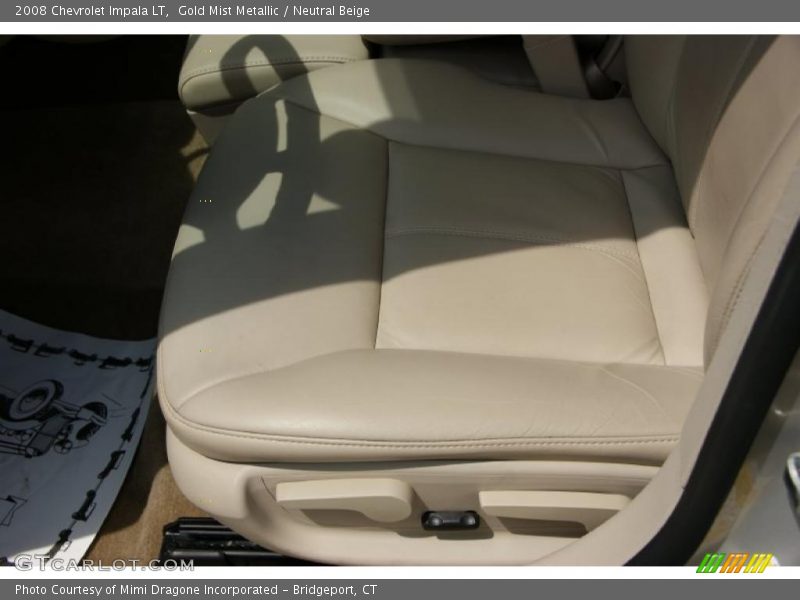 Gold Mist Metallic / Neutral Beige 2008 Chevrolet Impala LT