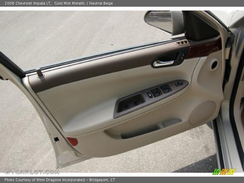 Gold Mist Metallic / Neutral Beige 2008 Chevrolet Impala LT