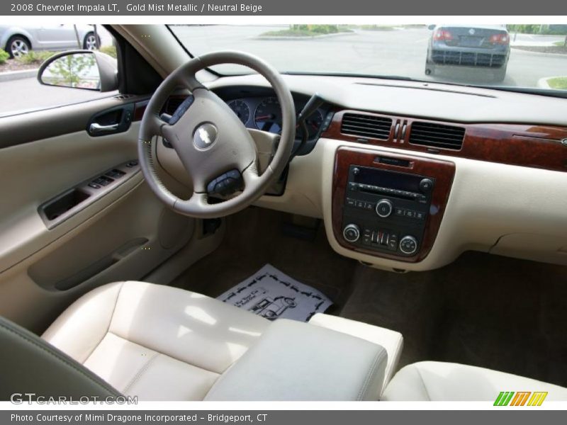 Gold Mist Metallic / Neutral Beige 2008 Chevrolet Impala LT