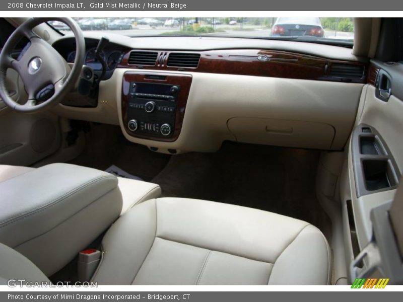Gold Mist Metallic / Neutral Beige 2008 Chevrolet Impala LT