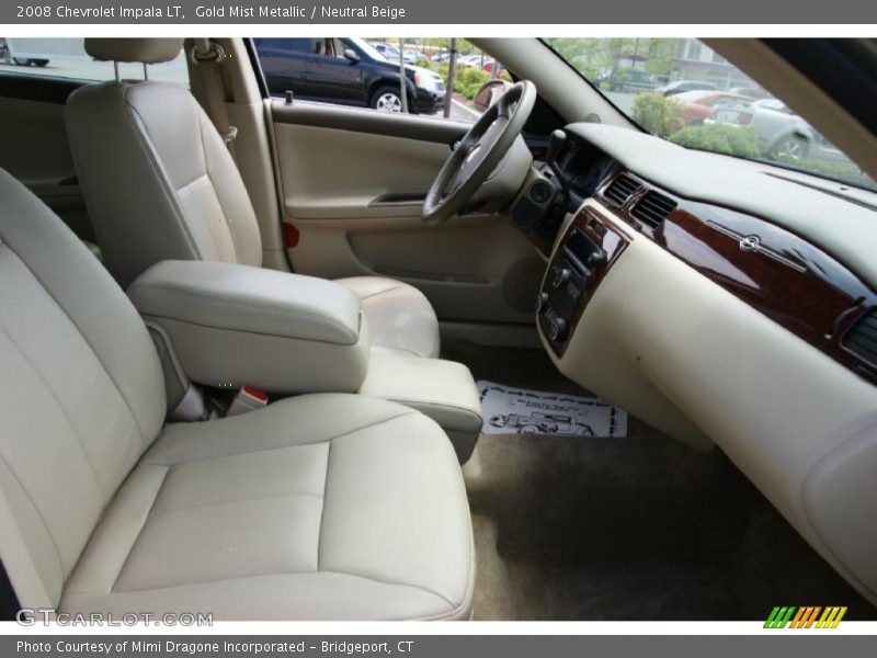 Gold Mist Metallic / Neutral Beige 2008 Chevrolet Impala LT