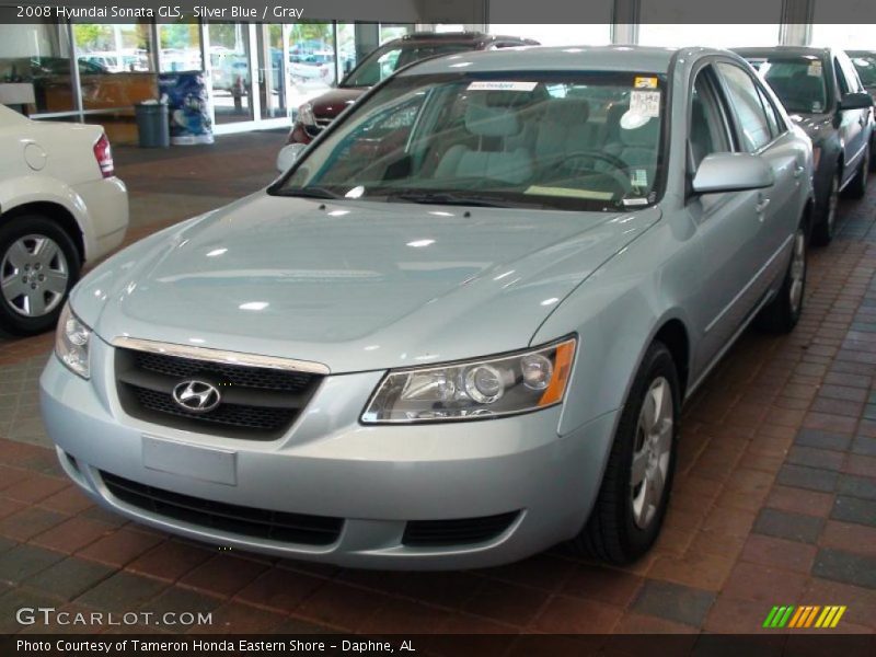 Silver Blue / Gray 2008 Hyundai Sonata GLS