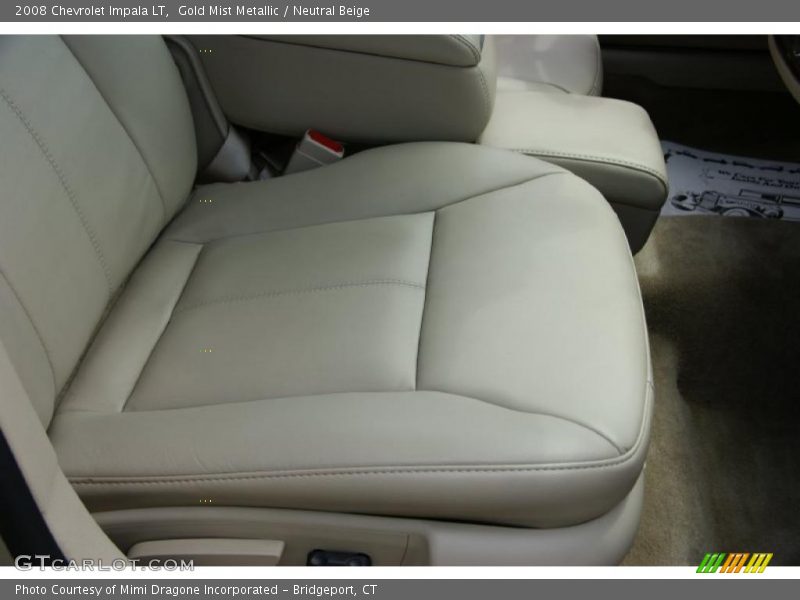 Gold Mist Metallic / Neutral Beige 2008 Chevrolet Impala LT