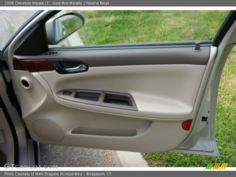 Gold Mist Metallic / Neutral Beige 2008 Chevrolet Impala LT