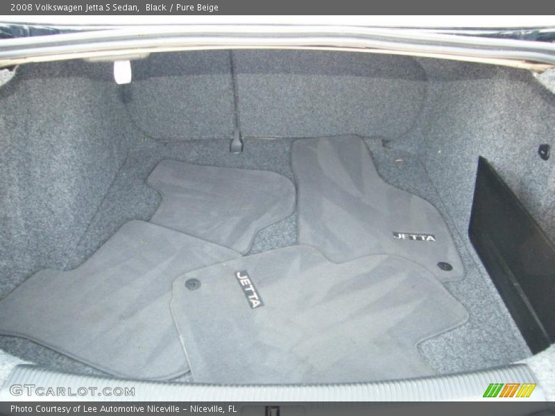 Black / Pure Beige 2008 Volkswagen Jetta S Sedan