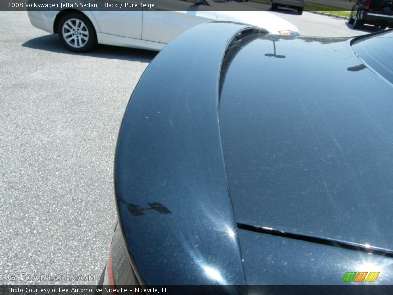 Black / Pure Beige 2008 Volkswagen Jetta S Sedan