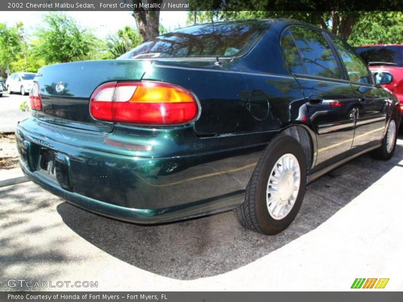 Forest Green Metallic / Neutral 2002 Chevrolet Malibu Sedan
