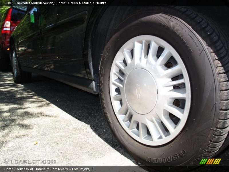 Forest Green Metallic / Neutral 2002 Chevrolet Malibu Sedan