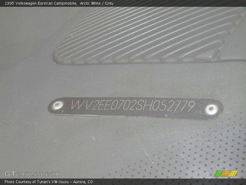 Arctic White / Grey 1995 Volkswagen EuroVan Campmobile