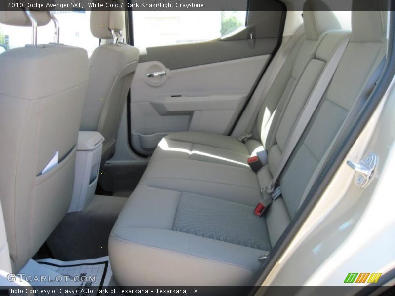 White Gold / Dark Khaki/Light Graystone 2010 Dodge Avenger SXT