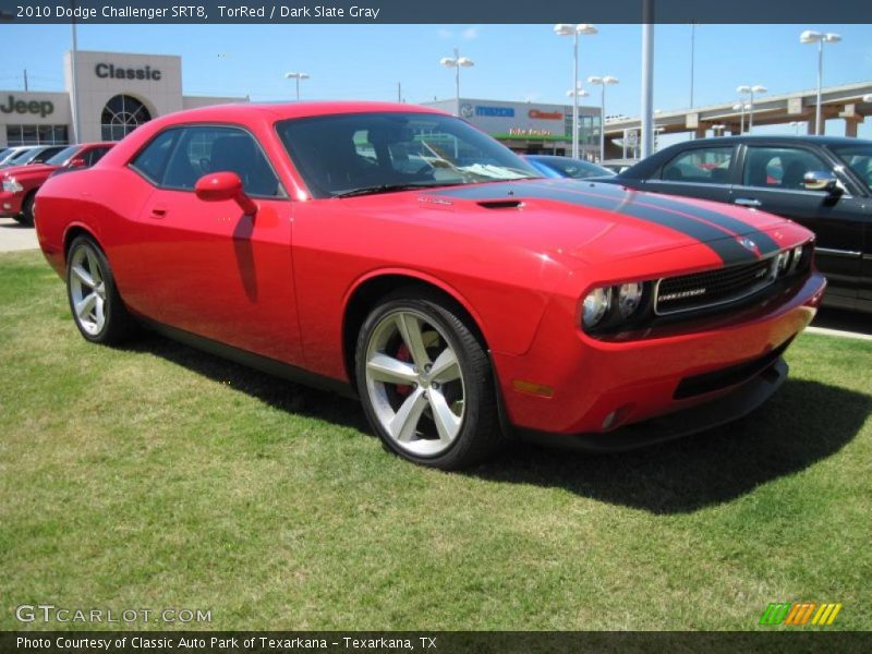 TorRed / Dark Slate Gray 2010 Dodge Challenger SRT8