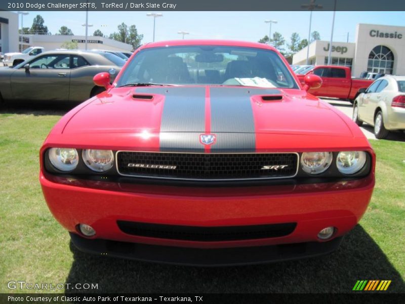 TorRed / Dark Slate Gray 2010 Dodge Challenger SRT8