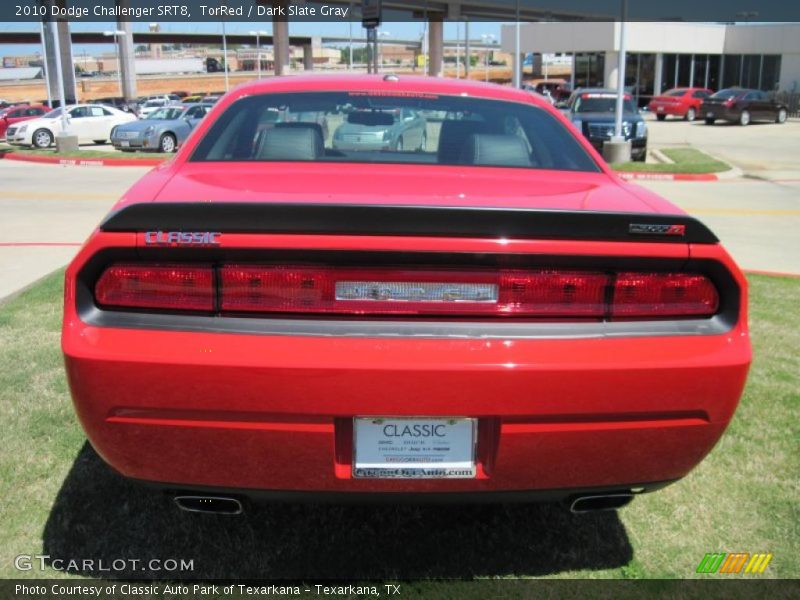 TorRed / Dark Slate Gray 2010 Dodge Challenger SRT8