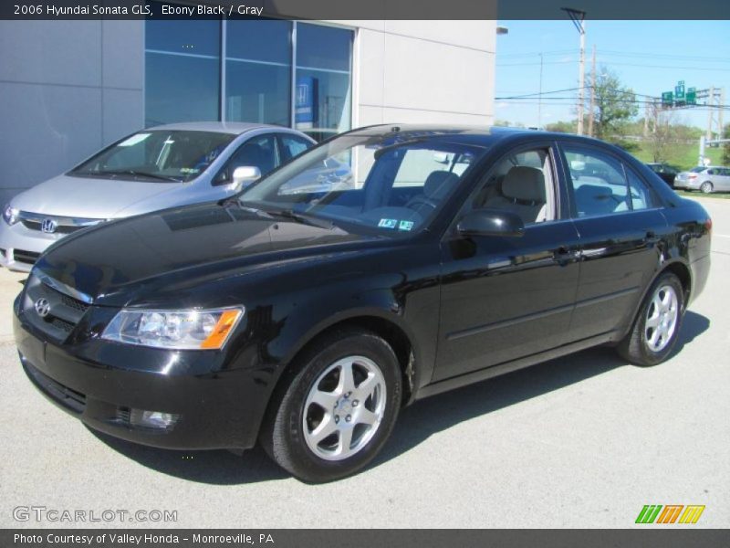 Ebony Black / Gray 2006 Hyundai Sonata GLS
