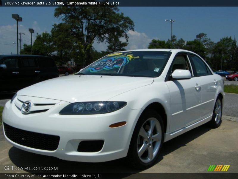 Campanella White / Pure Beige 2007 Volkswagen Jetta 2.5 Sedan