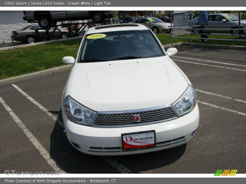 Cream White / Light Tan 2003 Saturn L Series L300 Sedan