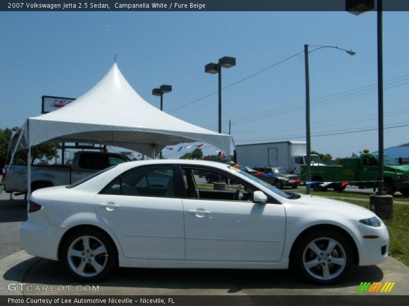 Campanella White / Pure Beige 2007 Volkswagen Jetta 2.5 Sedan