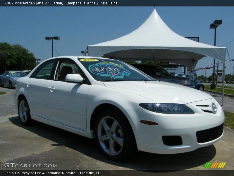 Campanella White / Pure Beige 2007 Volkswagen Jetta 2.5 Sedan