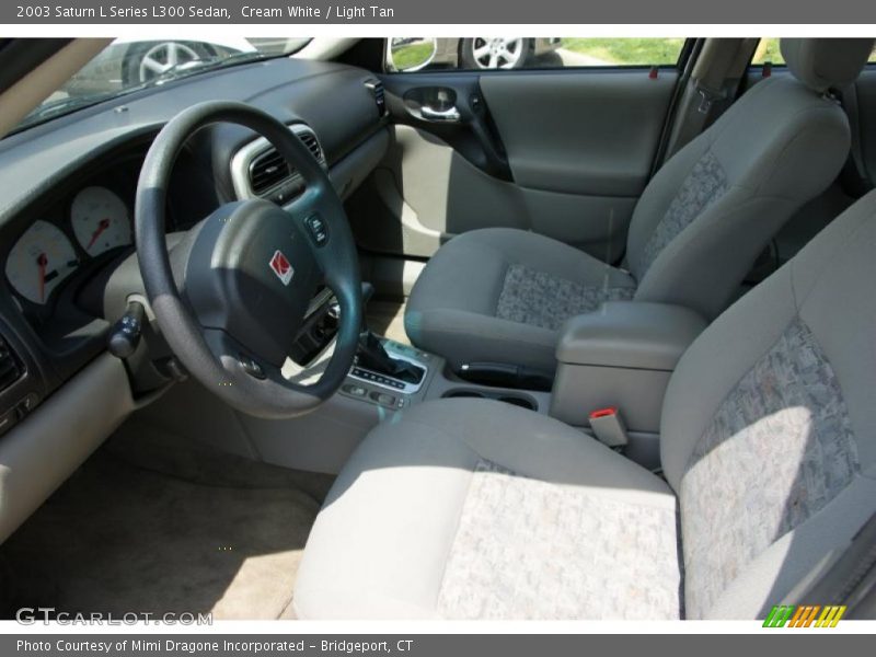 Cream White / Light Tan 2003 Saturn L Series L300 Sedan
