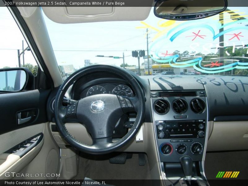 Campanella White / Pure Beige 2007 Volkswagen Jetta 2.5 Sedan