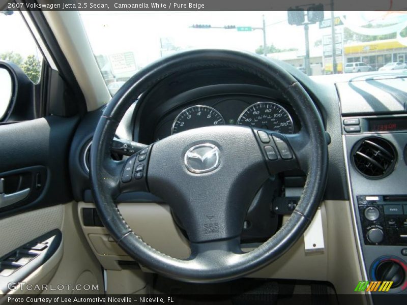 Campanella White / Pure Beige 2007 Volkswagen Jetta 2.5 Sedan