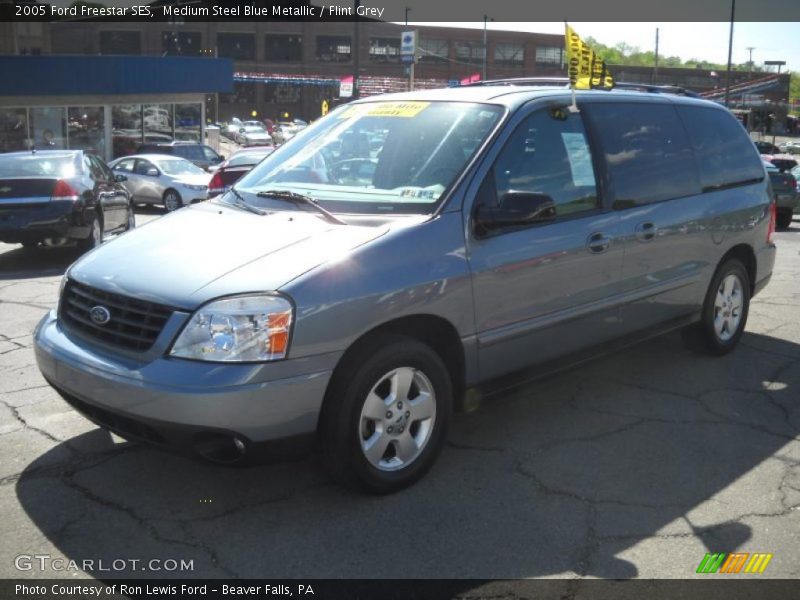 Medium Steel Blue Metallic / Flint Grey 2005 Ford Freestar SES