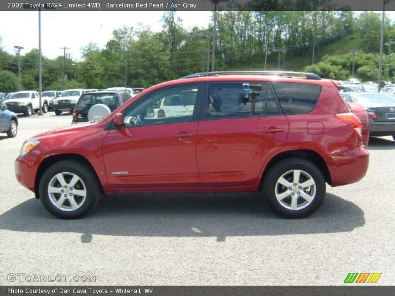 Barcelona Red Pearl / Ash Gray 2007 Toyota RAV4 Limited 4WD