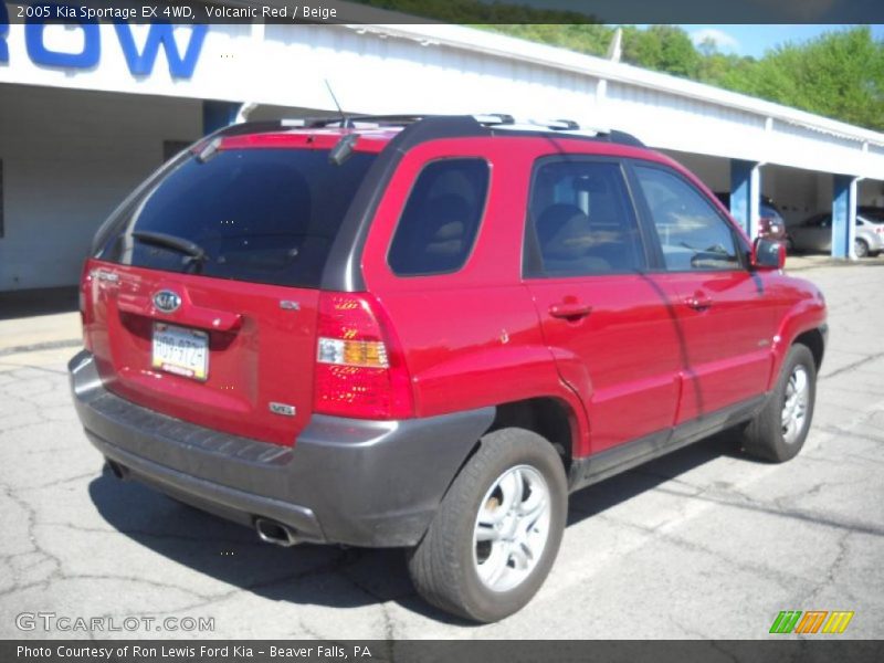 Volcanic Red / Beige 2005 Kia Sportage EX 4WD