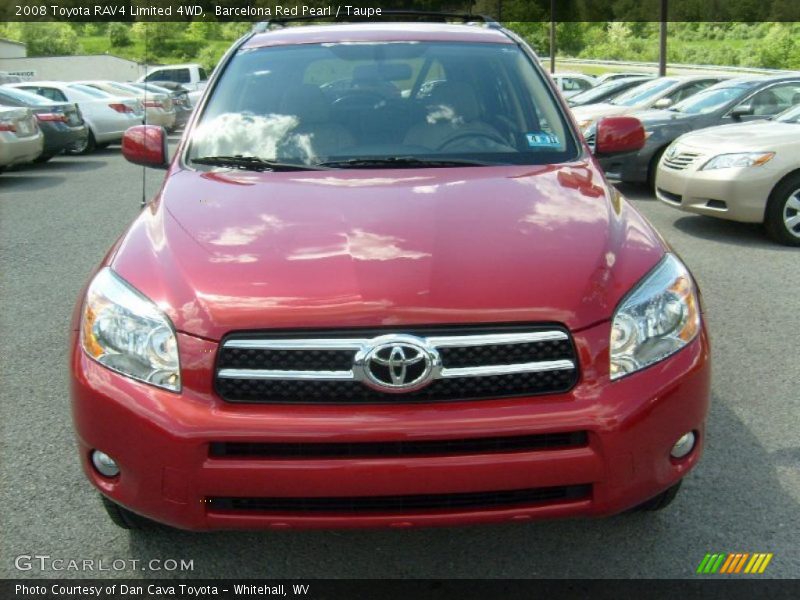 Barcelona Red Pearl / Taupe 2008 Toyota RAV4 Limited 4WD