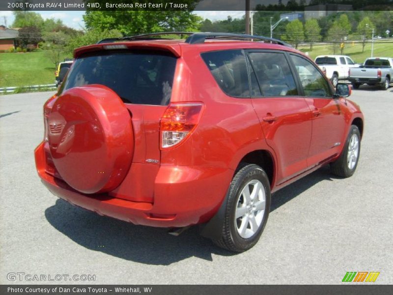 Barcelona Red Pearl / Taupe 2008 Toyota RAV4 Limited 4WD