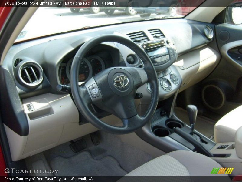 Barcelona Red Pearl / Taupe 2008 Toyota RAV4 Limited 4WD