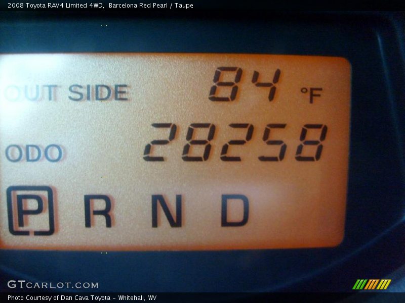 Barcelona Red Pearl / Taupe 2008 Toyota RAV4 Limited 4WD